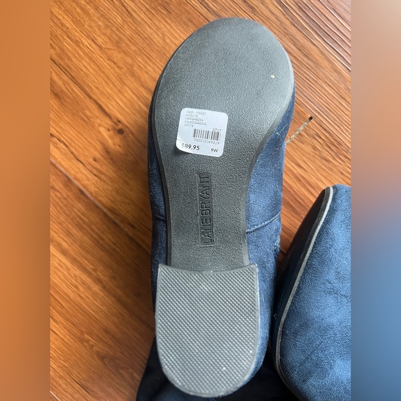 Lane Bryant Wide Calf Over The Knee Faux Suede Boots Blue Size 9 NWT - Picture 7 of 7